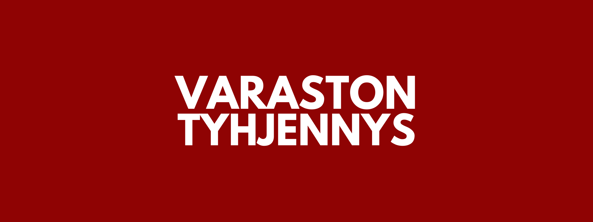 Varaston tyhjennys