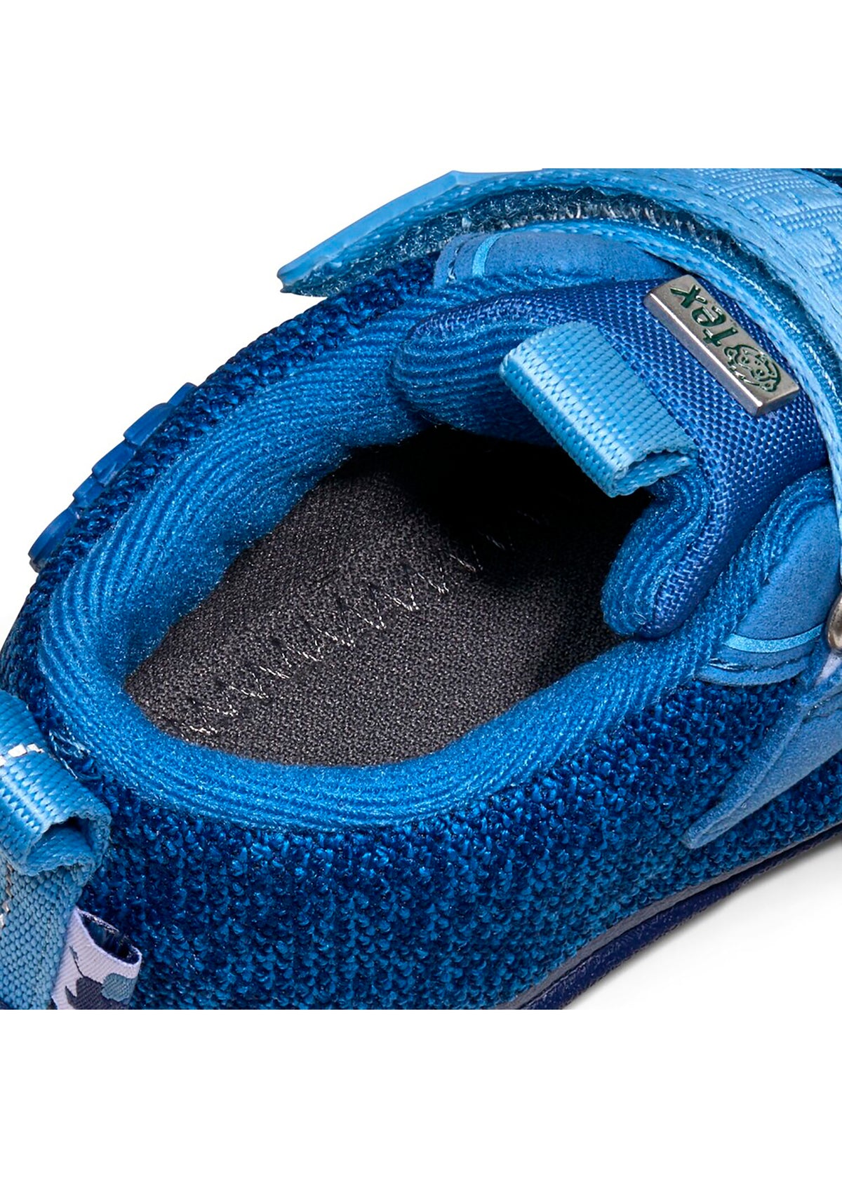 Lasten paljasjalkakengät - Happy Knit Elephant, välikausikengät TEX-kalvolla - sininen