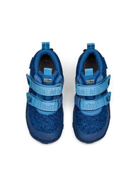 Lasten paljasjalkakengät - Happy Knit Elephant, välikausikengät TEX-kalvolla - sininen