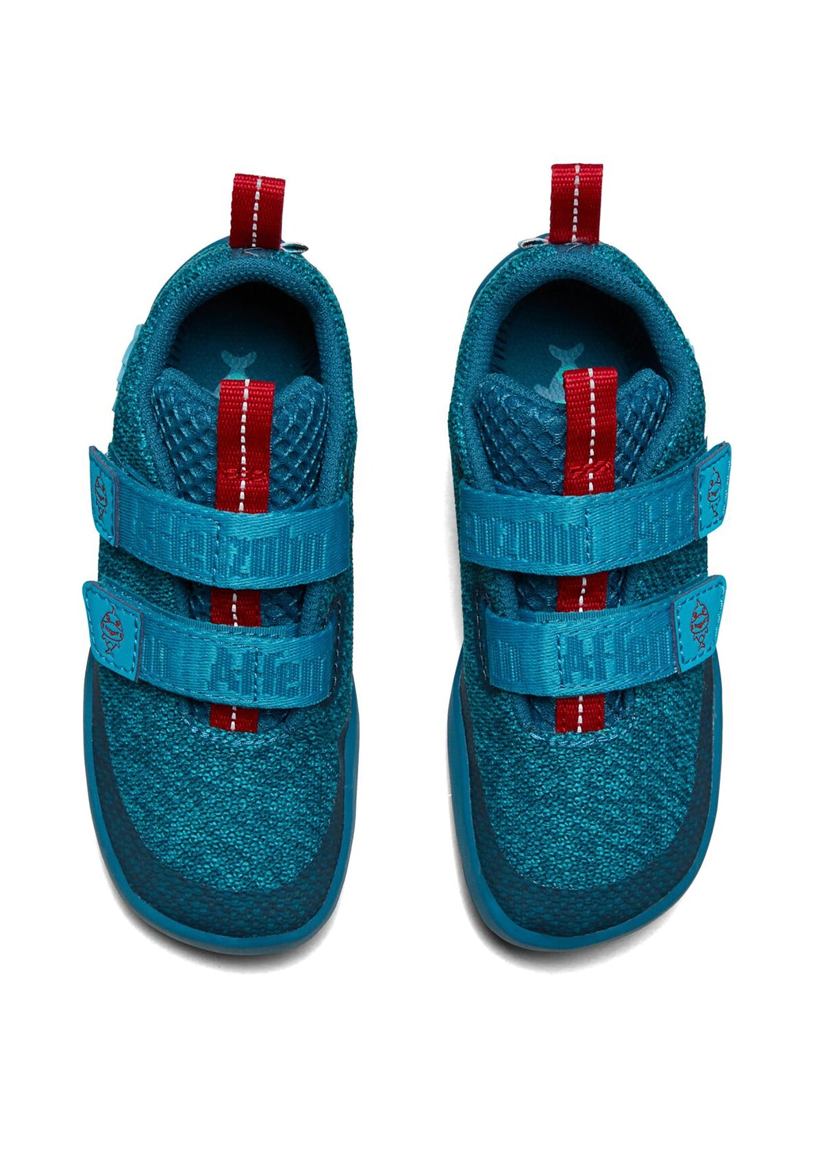 Children's Shark barefoot sneakers - Sneaker Knit Happy, blue, vegan