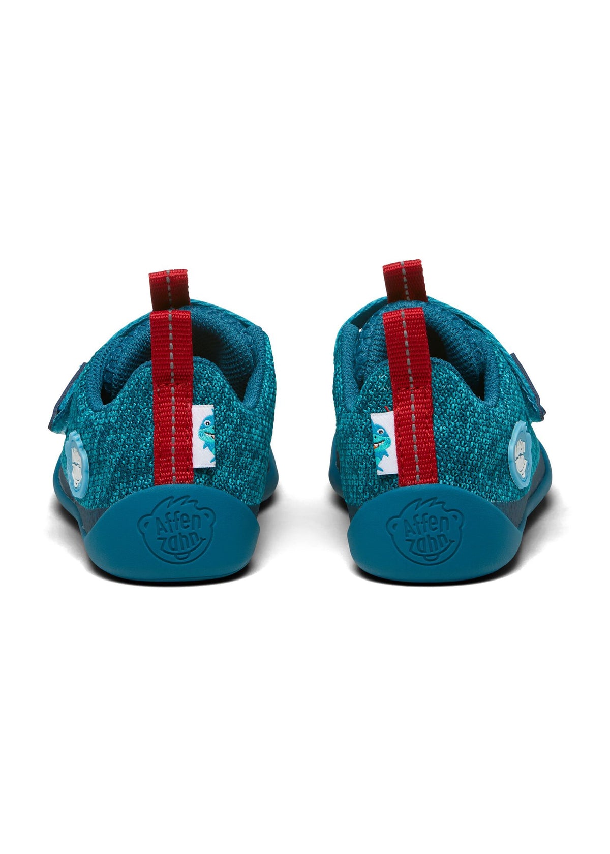 Barn Shark barfota sneakers - Sneaker Knit Happy, blå, vegan