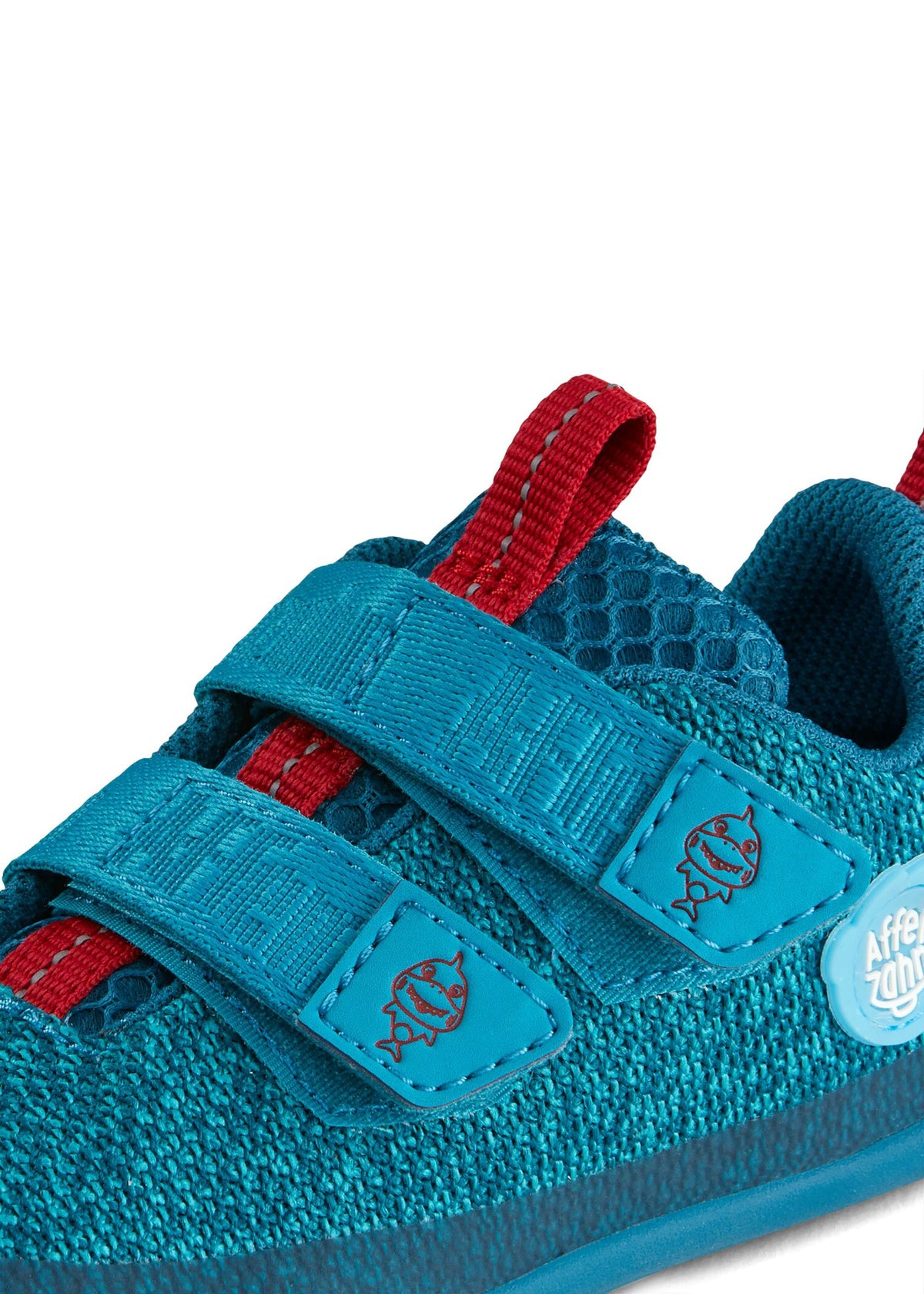 Children's Shark barefoot sneakers - Sneaker Knit Happy, blue, vegan