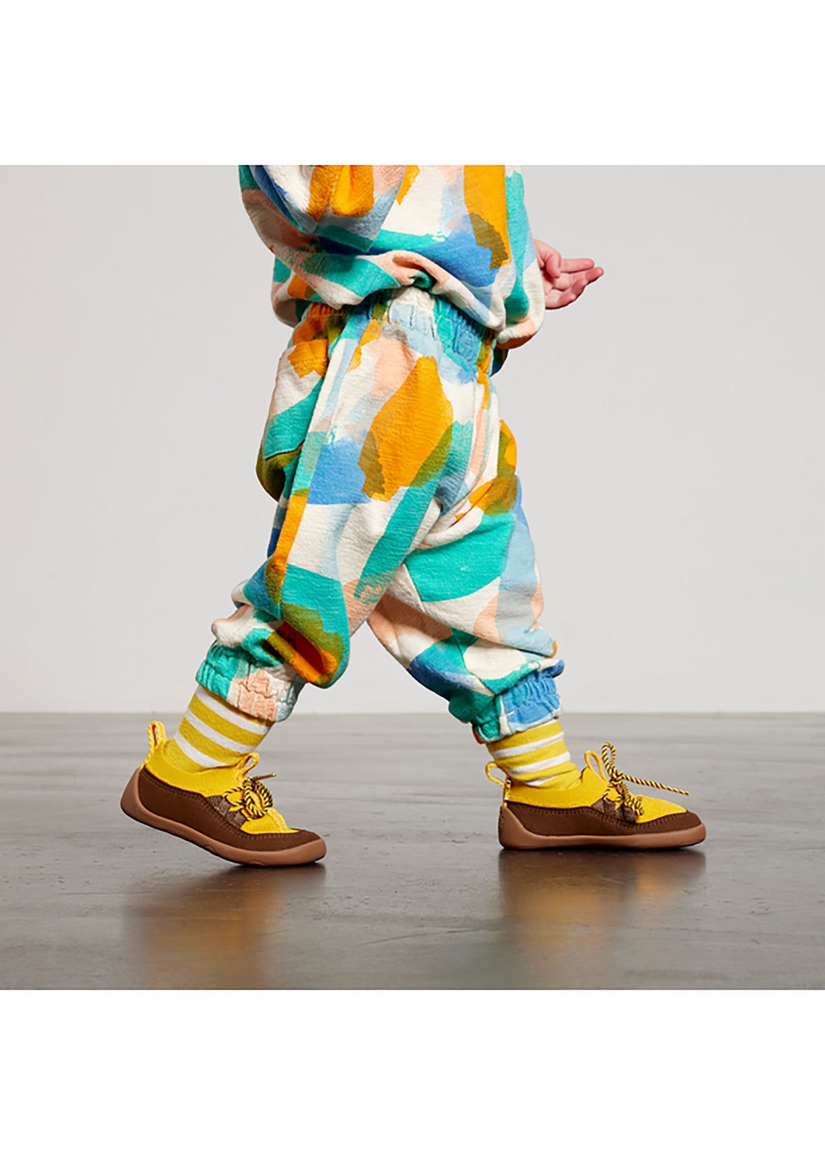 Barn Tiger första steg skor, tofflor - Prewalker Knit, gul