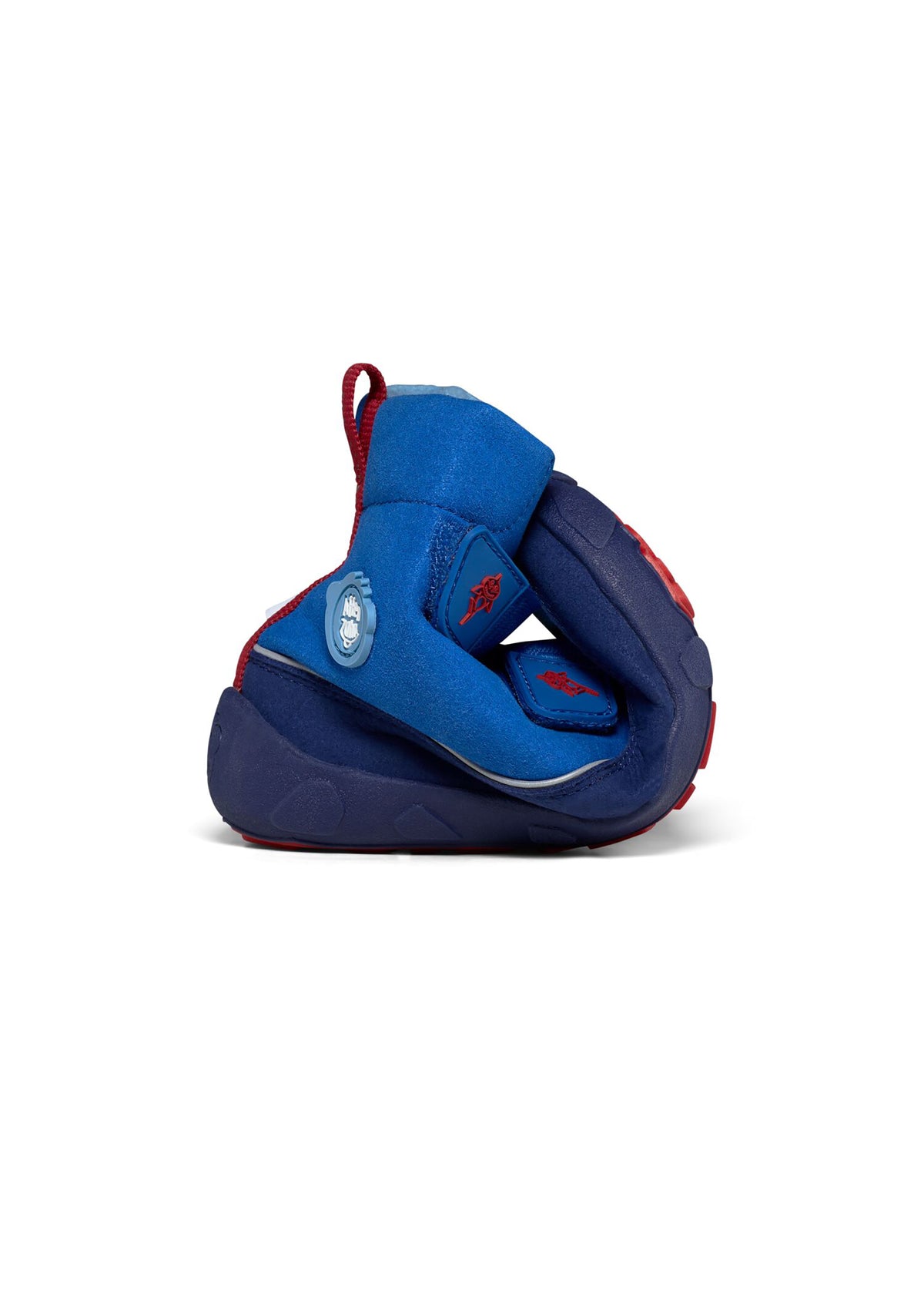 Children's barefoot shoes - Chamude Comfy Shark, winter shoes with TEX membrane - blue, red