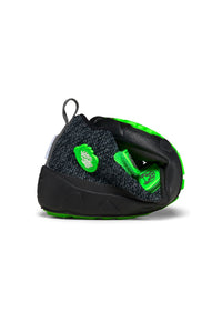 Children's barefoot shoes - Happy Knit Panther, mid-season shoes with TEX membrane - black, green stickers