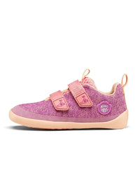 Children's barefoot sneakers - Knit Happy, Flamingo, vegan