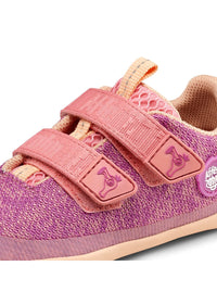 Barfotasneakers för barn - Knit Happy, Flamingo, vegan