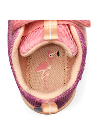 Lasten paljasjalkatennarit - Knit Happy, Flamingo, vegaaninen