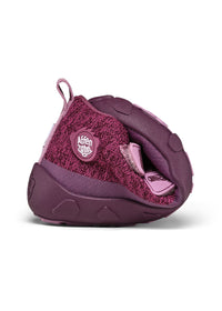 Lasten paljasjalkakengät - Happy Knit Otter, välikausikengät TEX-kalvolla - violetti