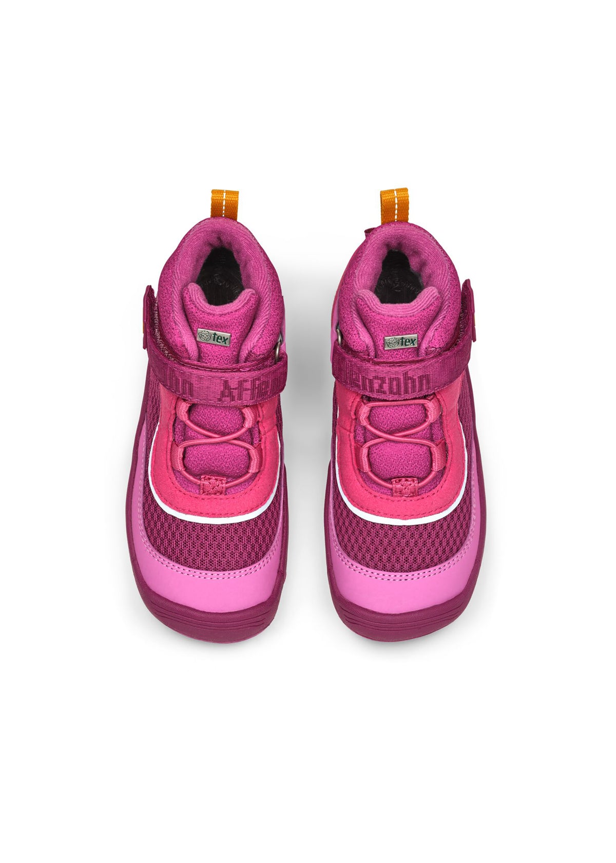 Lasten paljasjalkakengät - Low Boot Vegan Explory Bird, välikausikengät TEX-kalvolla - pinkki