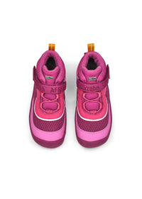 Lasten paljasjalkakengät - Low Boot Vegan Explory Bird, välikausikengät TEX-kalvolla - pinkki