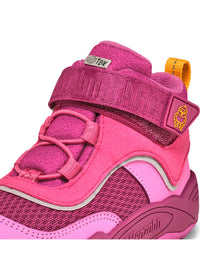 Lasten paljasjalkakengät - Low Boot Vegan Explory Bird, välikausikengät TEX-kalvolla - pinkki