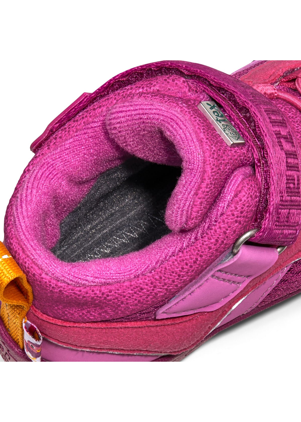 Lasten paljasjalkakengät - Low Boot Vegan Explory Bird, välikausikengät TEX-kalvolla - pinkki