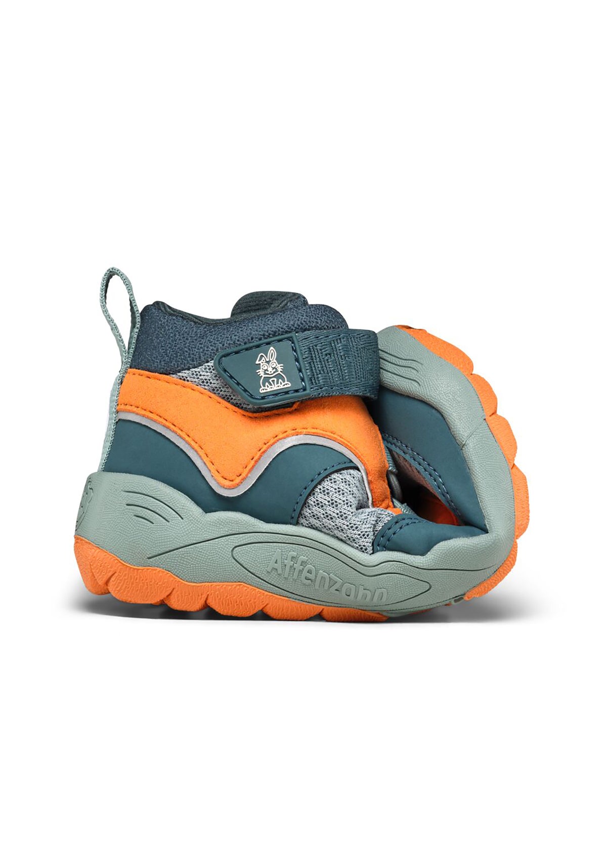 Lasten paljasjalkakengät - Low Boot Vegan Explory, välikausikengät TEX-kalvolla - Bunny, vihreä, oranssi