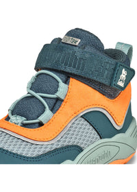 Lasten paljasjalkakengät - Low Boot Vegan Explory, välikausikengät TEX-kalvolla - Bunny, vihreä, oranssi