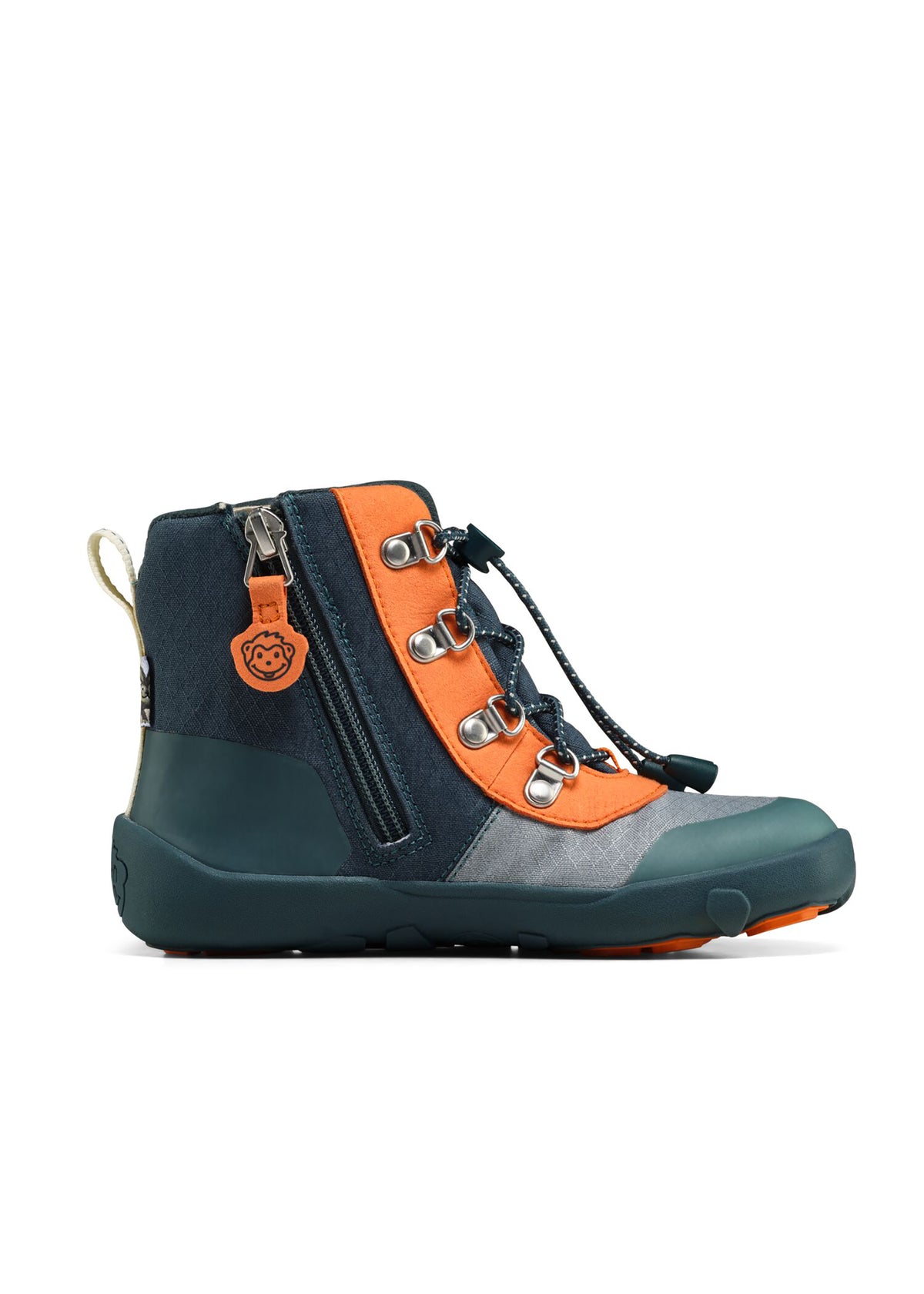 Barn barfotaskor - Mid Boot Vegan Discovy, vinterskor med TEX-membran - Bunny, grön