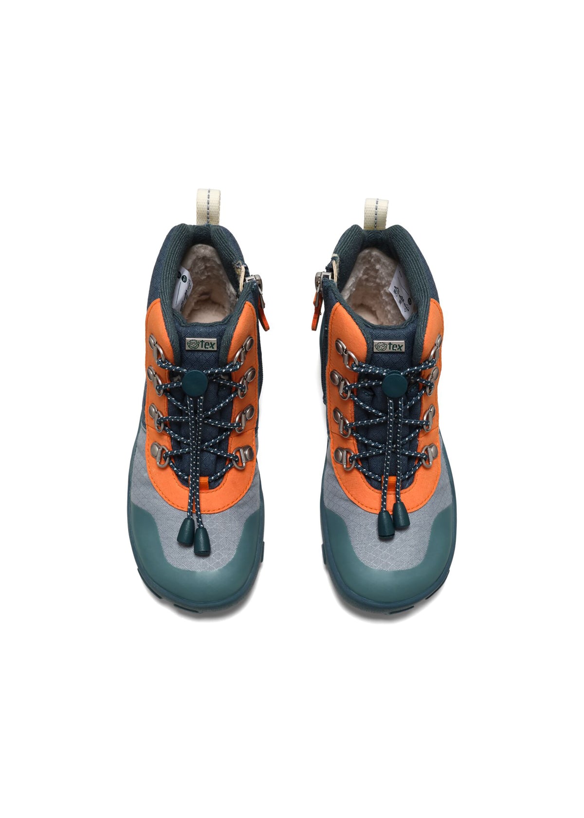 Barn barfotaskor - Mid Boot Vegan Discovy, vinterskor med TEX-membran - Bunny, grön