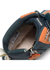 Barn barfotaskor - Mid Boot Vegan Discovy, vinterskor med TEX-membran - Bunny, grön