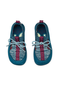 Children's Turtle first-step skor, tofflor - Prewalker Knit, blå