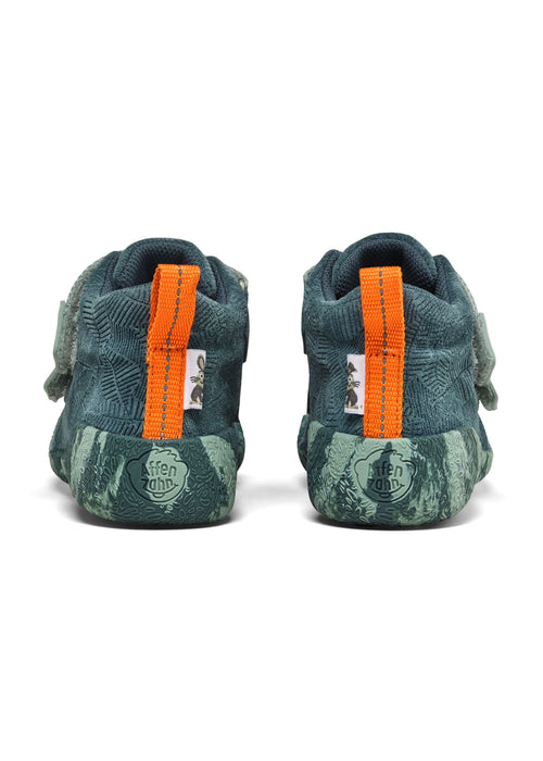 Lasten paljasjalkakengät - Prewalker Lowboot Leather Talky - Bunny, vihreä nahka