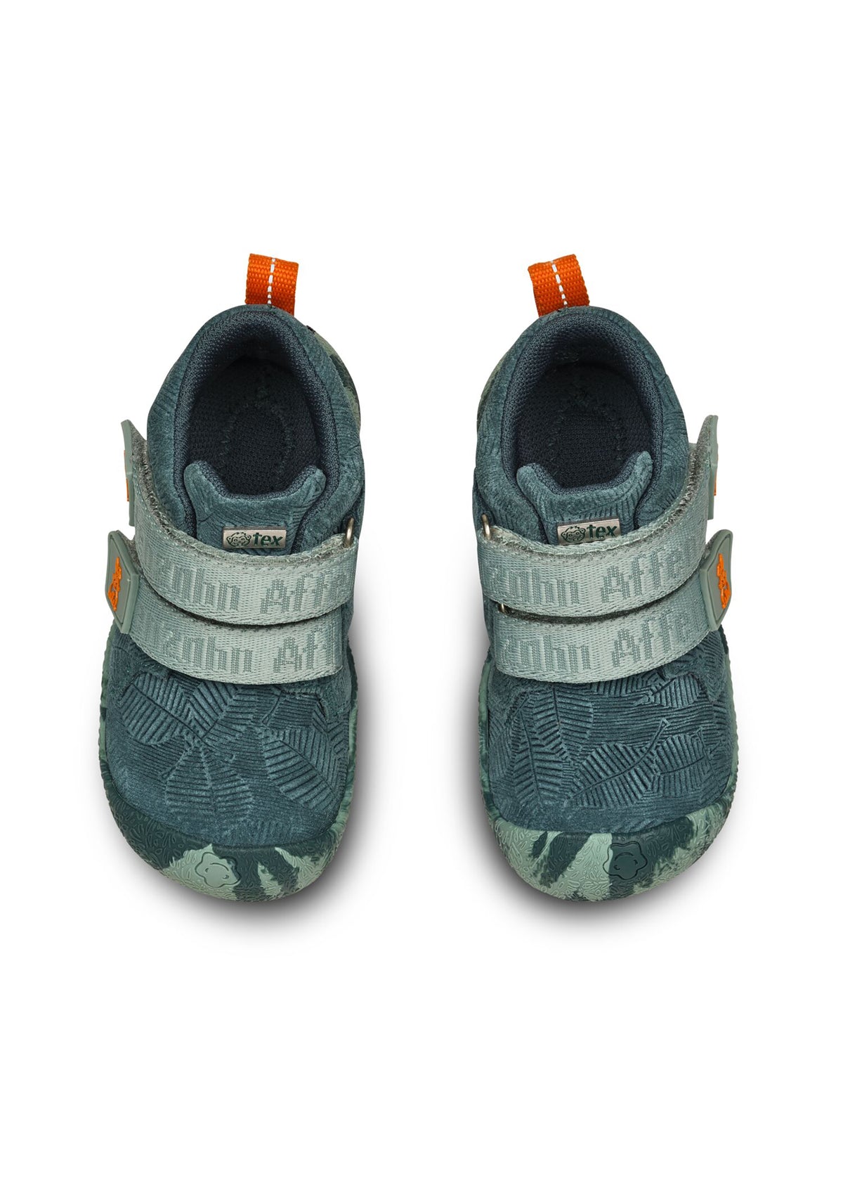 Lasten paljasjalkakengät - Prewalker Lowboot Leather Talky - Bunny, vihreä nahka