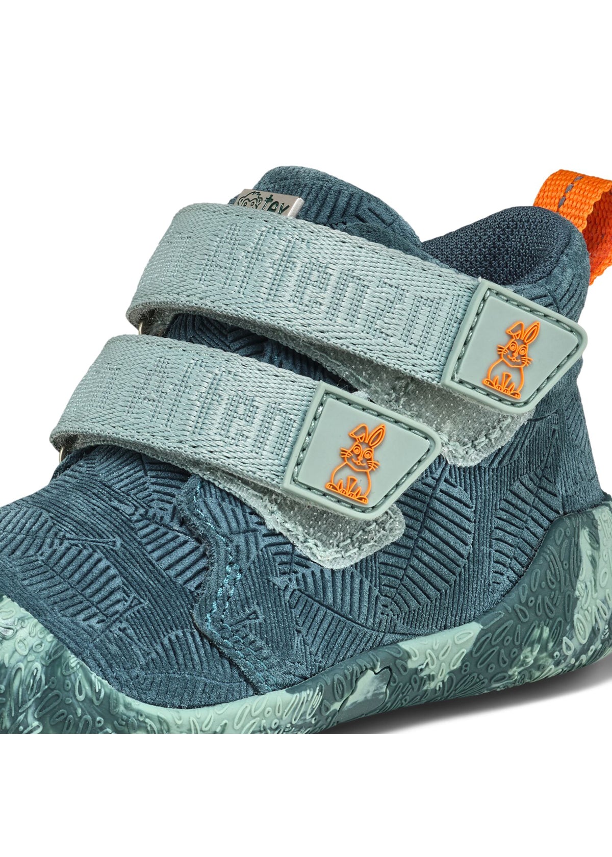 Lasten paljasjalkakengät - Prewalker Lowboot Leather Talky - Bunny, vihreä nahka