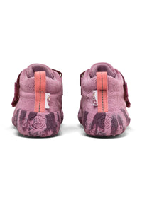 Lasten paljasjalkakengät - Prewalker Lowboot Leather Talky - Otter, pinkki nahka, TEX-kalvo