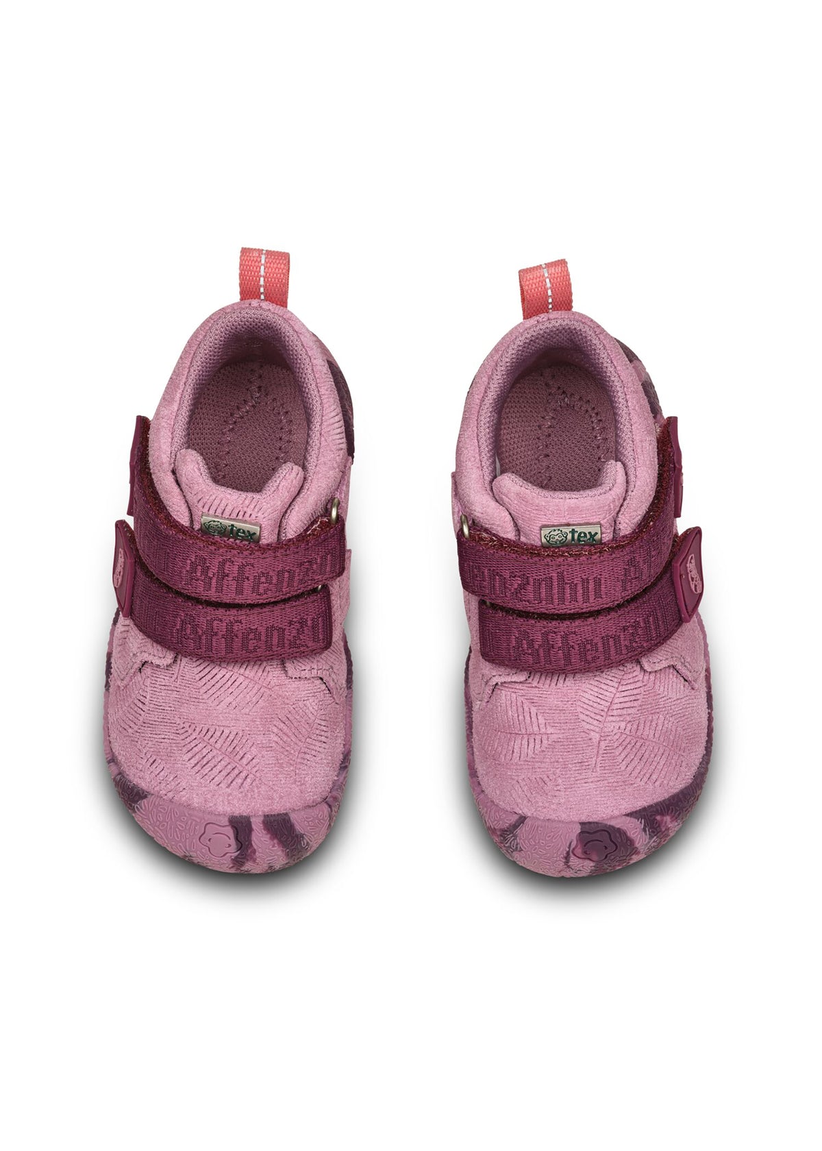 Lasten paljasjalkakengät - Prewalker Lowboot Leather Talky - Otter, pinkki nahka, TEX-kalvo