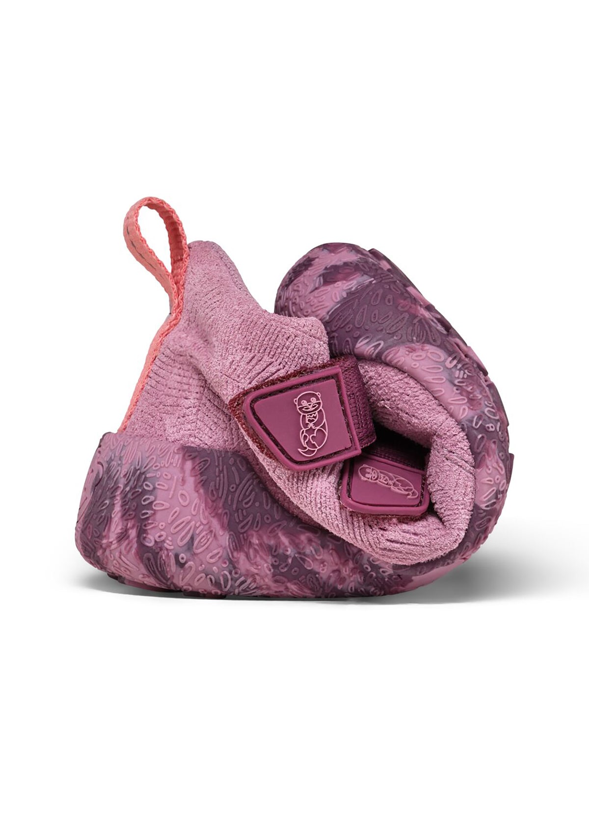 Lasten paljasjalkakengät - Prewalker Lowboot Leather Talky - Otter, pinkki nahka, TEX-kalvo