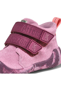 Lasten paljasjalkakengät - Prewalker Lowboot Leather Talky - Otter, pinkki nahka, TEX-kalvo