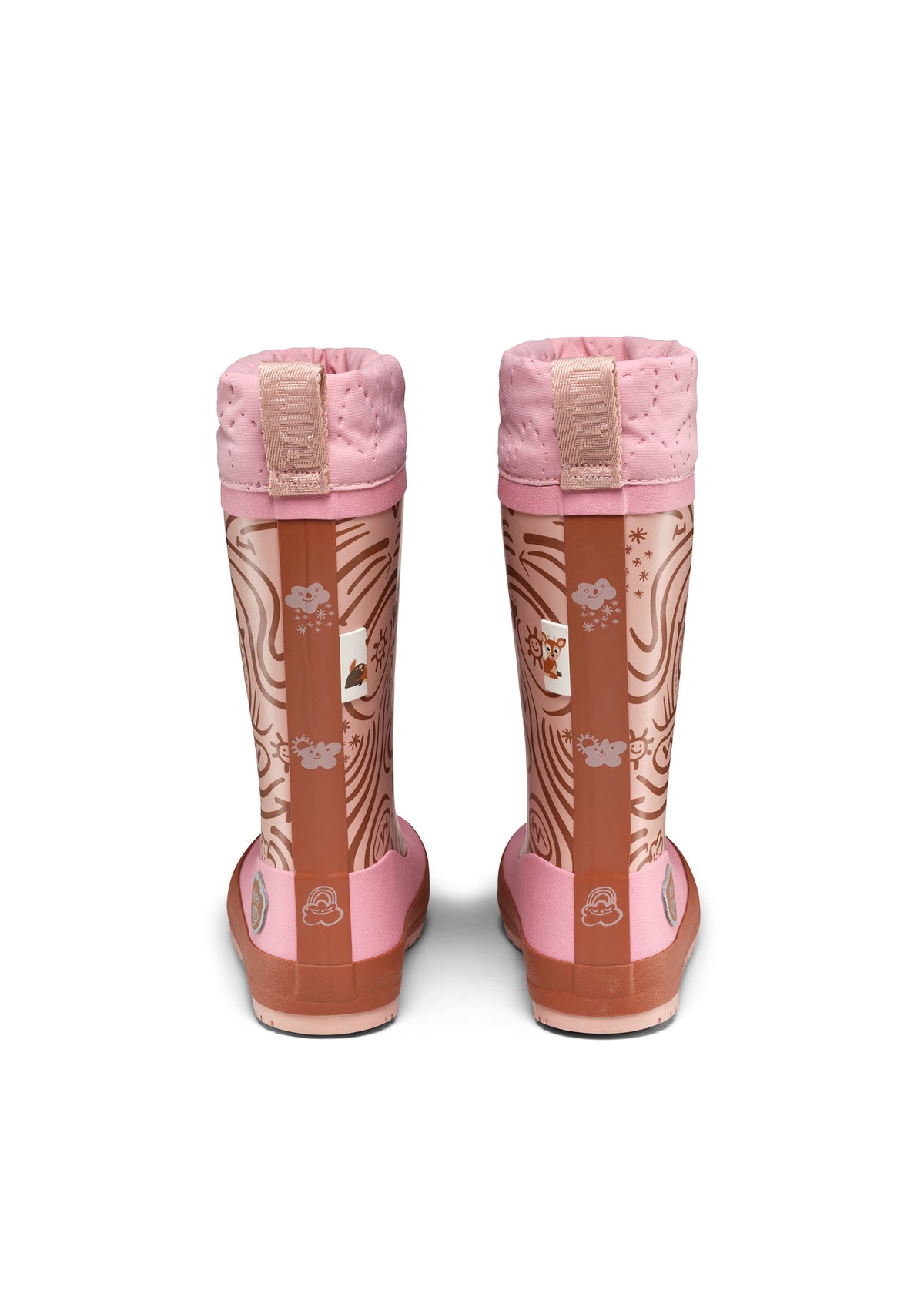 Children’s rubber boots with a warm lining – Vegan Puddly, Deer