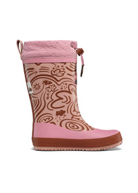 Children’s rubber boots with a warm lining – Vegan Puddly, Deer