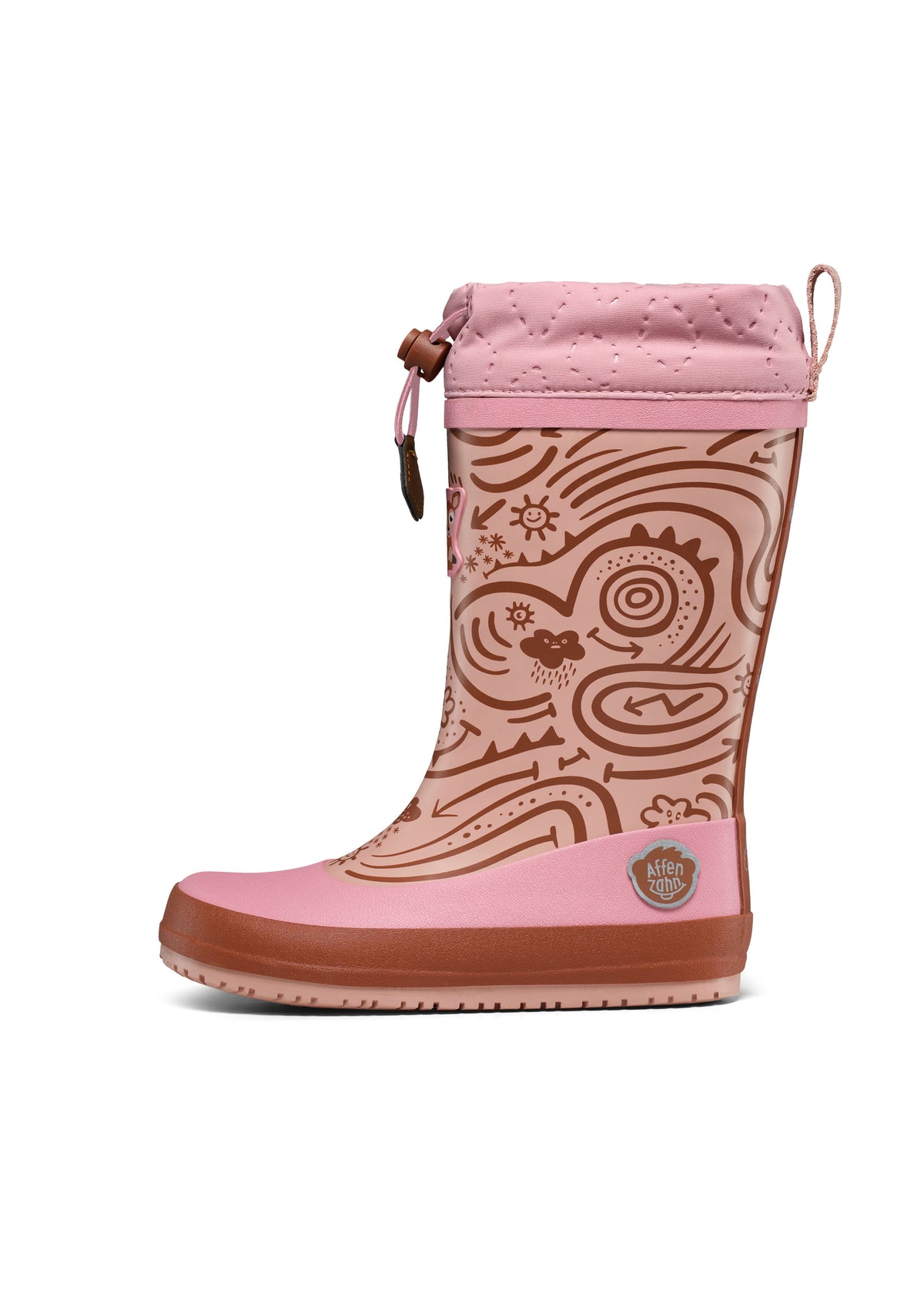 Children’s rubber boots with a warm lining – Vegan Puddly, Deer