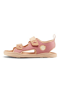 Children's Flamingo Barefoot Sandals - Sandal Microfibre Airy, pink, beige stickers, vegan