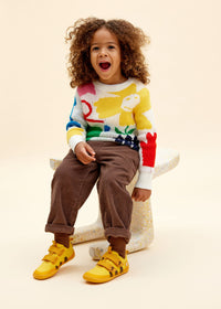 Children's barefoot sneakers - Cotton Lucky, Tiger