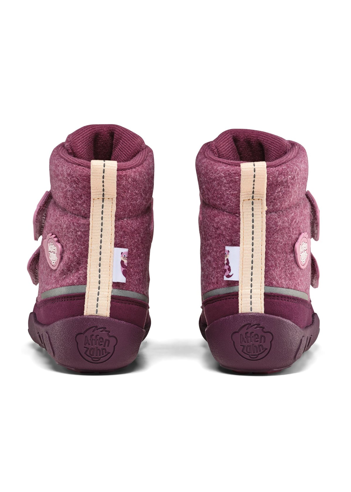 Lasten paljasjalkakengät - Wool Comfy Otter, talvikengät TEX-kalvolla - violetti, villa