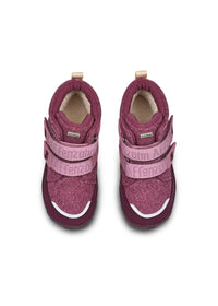 Lasten paljasjalkakengät - Wool Comfy Otter, talvikengät TEX-kalvolla - violetti, villa