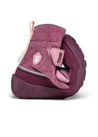 Lasten paljasjalkakengät - Wool Comfy Otter, talvikengät TEX-kalvolla - violetti, villa