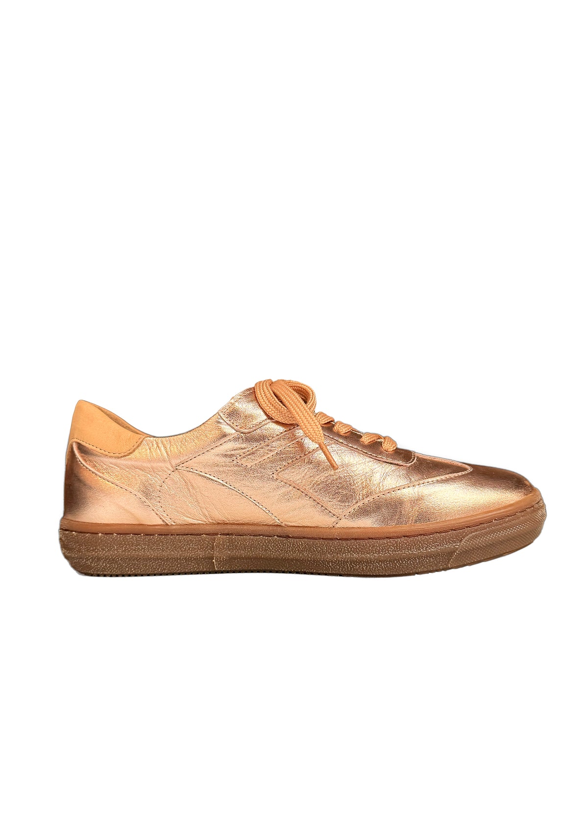 Matalavartiset tennarit - hohtava ruusukultainen nahka