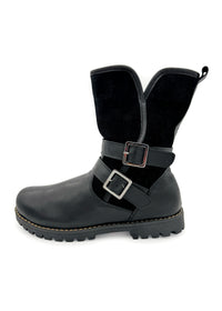 Talvinilkkurit - musta nahka, koristesoljet