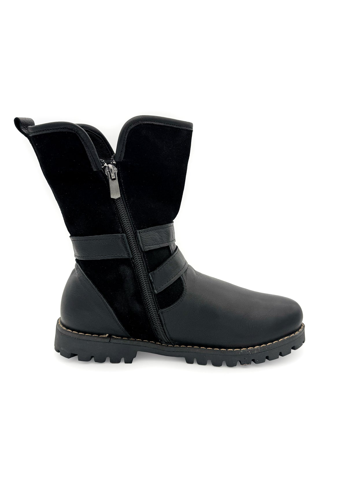 Talvinilkkurit - musta nahka, koristesoljet