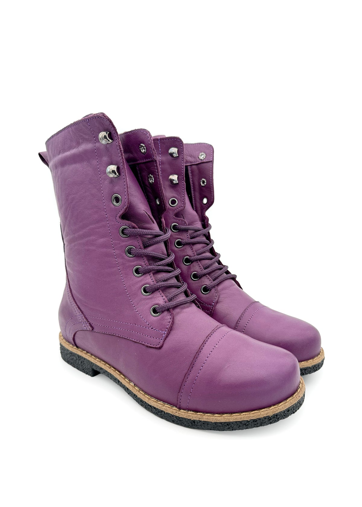 Maiharit - violetti nahka, matala pohja