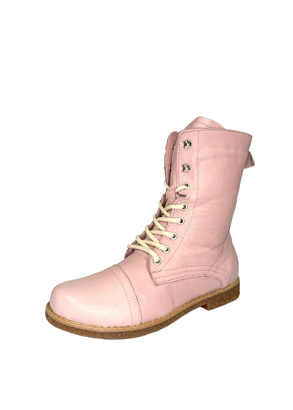 Maiharit - vaaleanpunainen pehmeä nahka, matala pohja