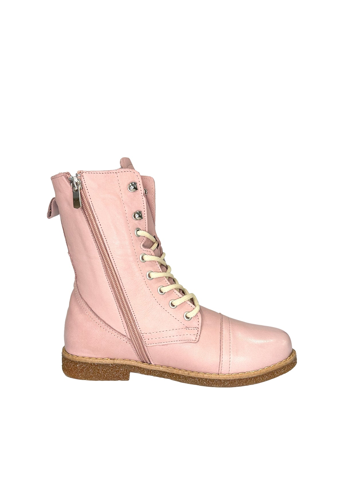 Maiharit - vaaleanpunainen pehmeä nahka, matala pohja