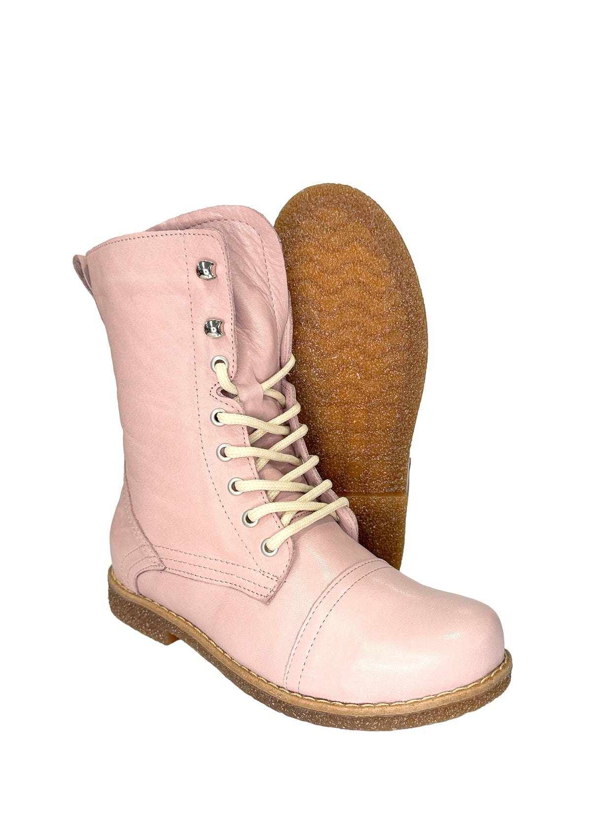 Maiharit - vaaleanpunainen pehmeä nahka, matala pohja