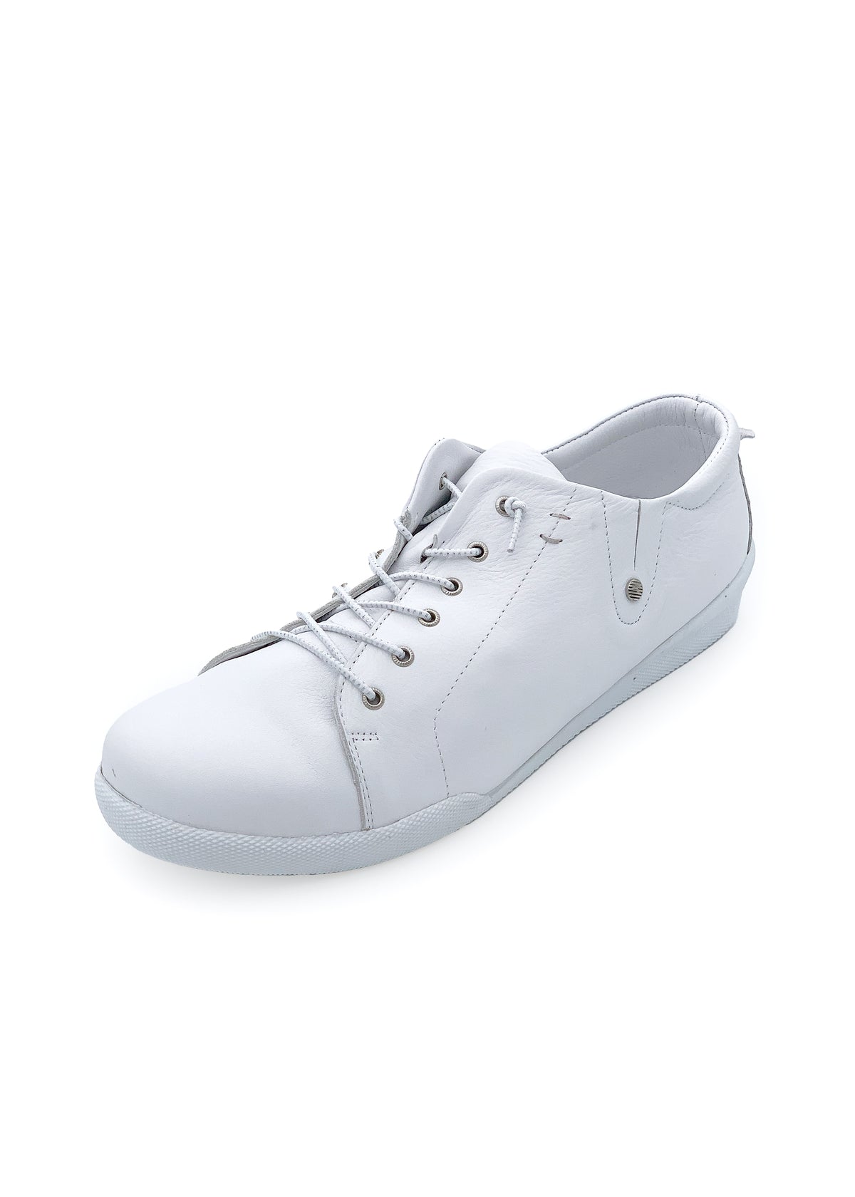 Low top sneakers - white, elastic straps