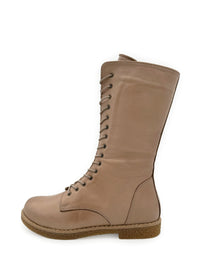 Pitkävartiset maiharit - vaaleanruskea nahka, matala pohja