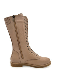 Pitkävartiset maiharit - vaaleanruskea nahka, matala pohja