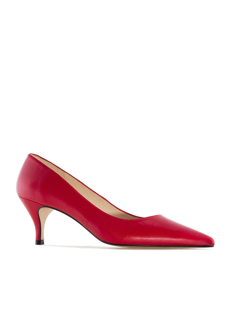 Stiletto heels - Amanda, red leather