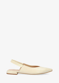 Slingback pumps - Leire, cream leather